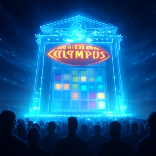 rbajee Gates of Olympus glowing grid
